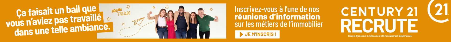 Réunions d'information soirées carrière CENTURY 21